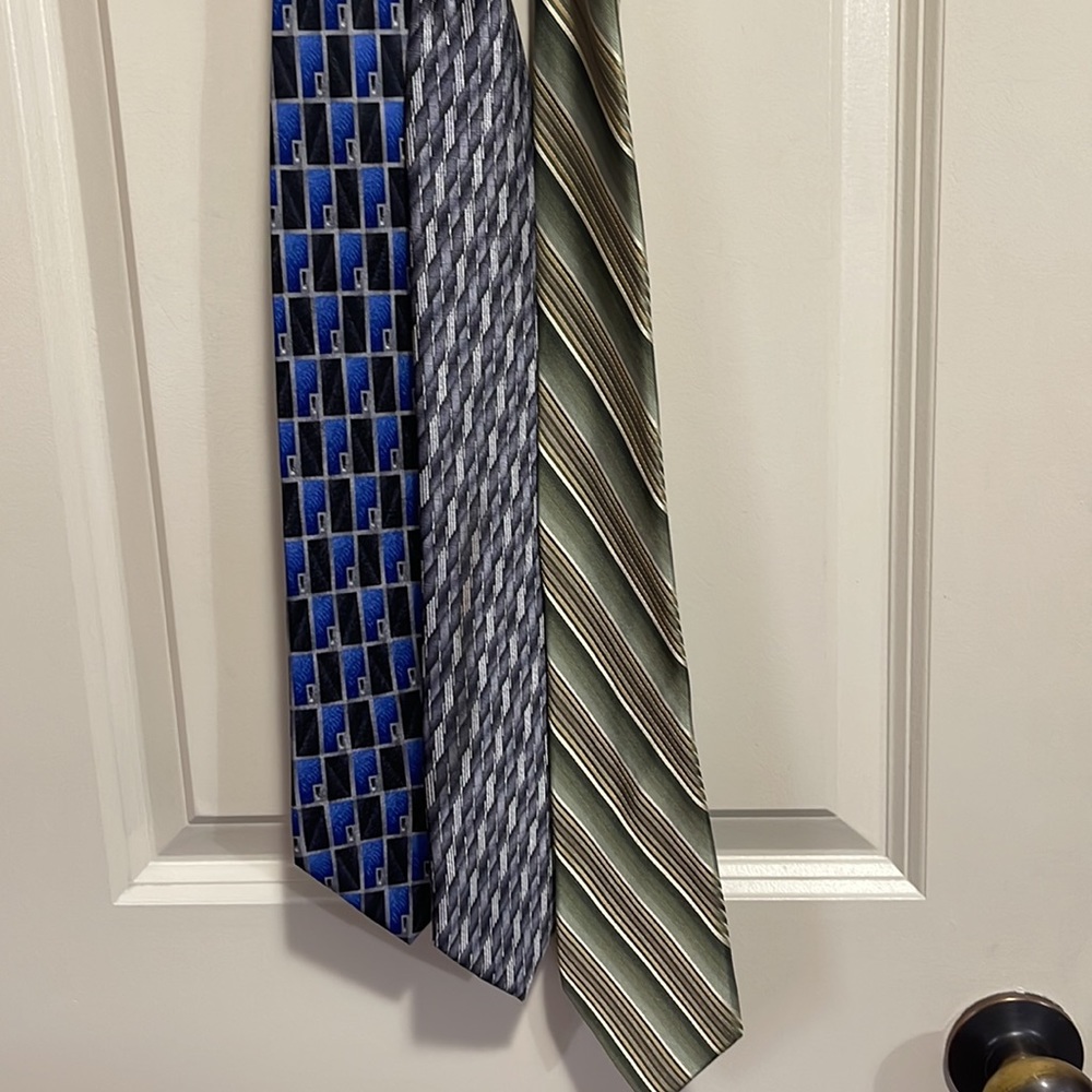 Set of 3 mens neck ties - Picture 3 of 6